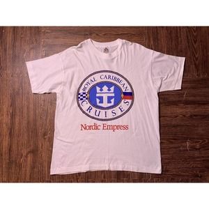 vintage Royal Caribbean Cruises tropical shirt Tee T-shirt travel destination XL